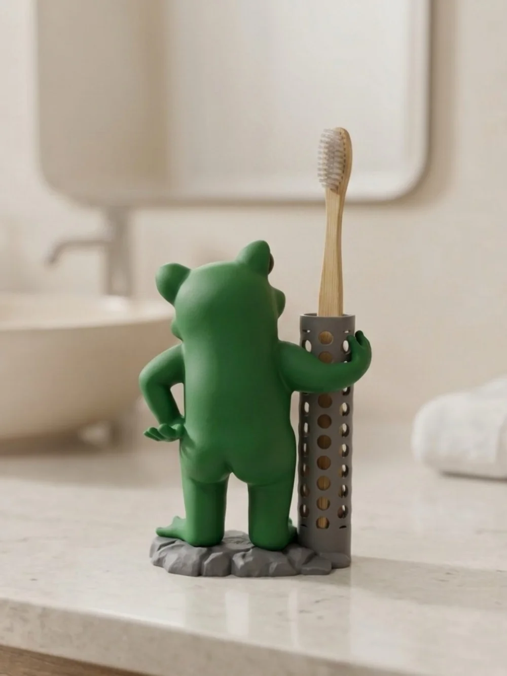 Frog Toothbrush Holder